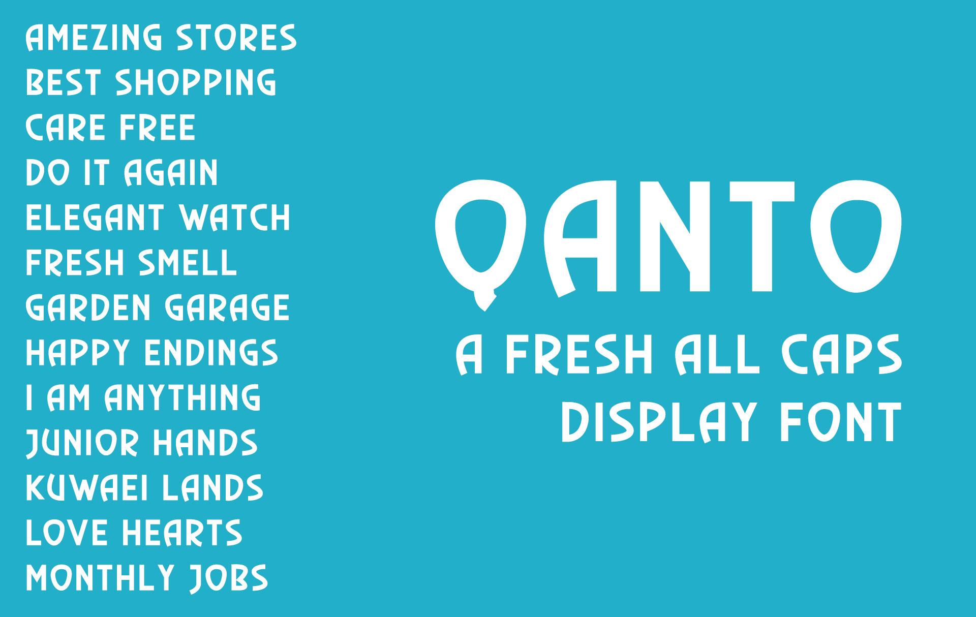 Qanto Display Font