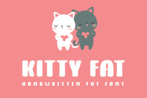 Kitty Fat – Handwritten Font
